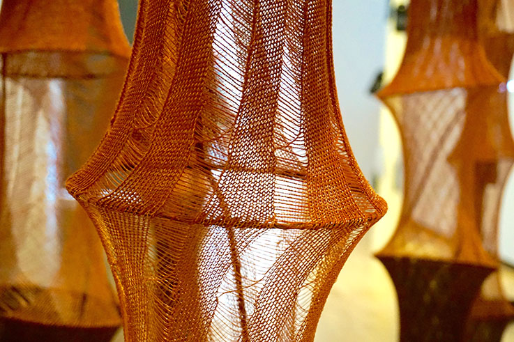 escultura tèxtil. Museu de Can Marfà de Mataró
