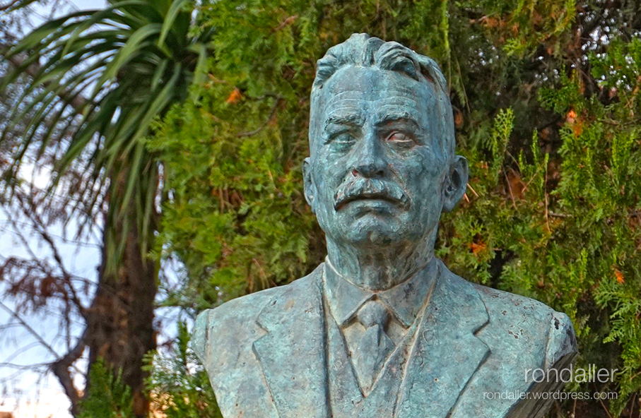 Bust de Lluís Millet. Parc Central de Mataró.