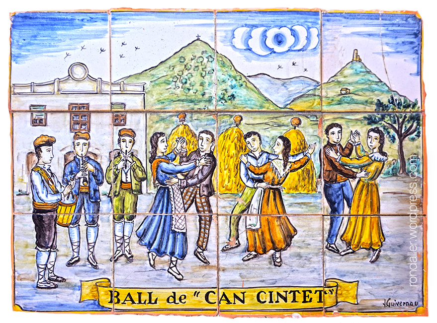 plafó ceràmic del Ball de Can Cintet a Vilassar de Mar